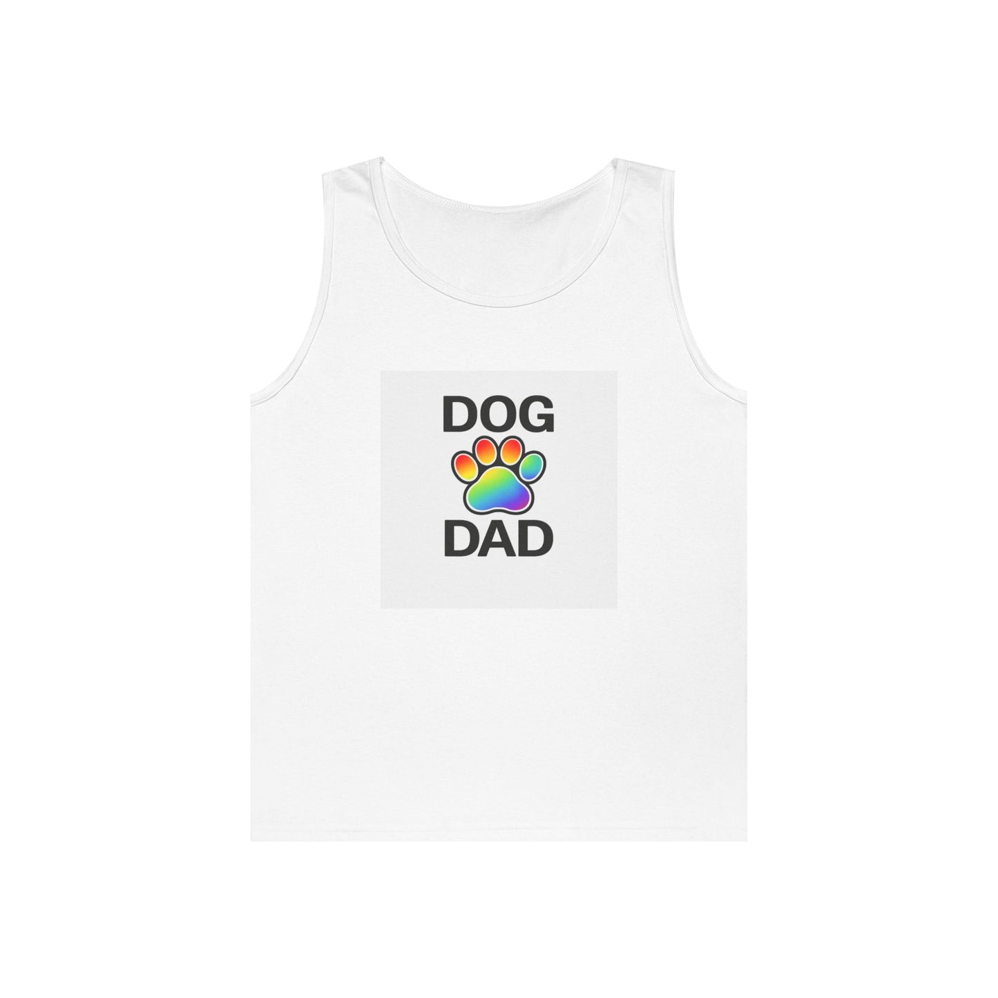 Pride Dog Dad Unisex Heavy Cotton Tank Top (9 Colors)