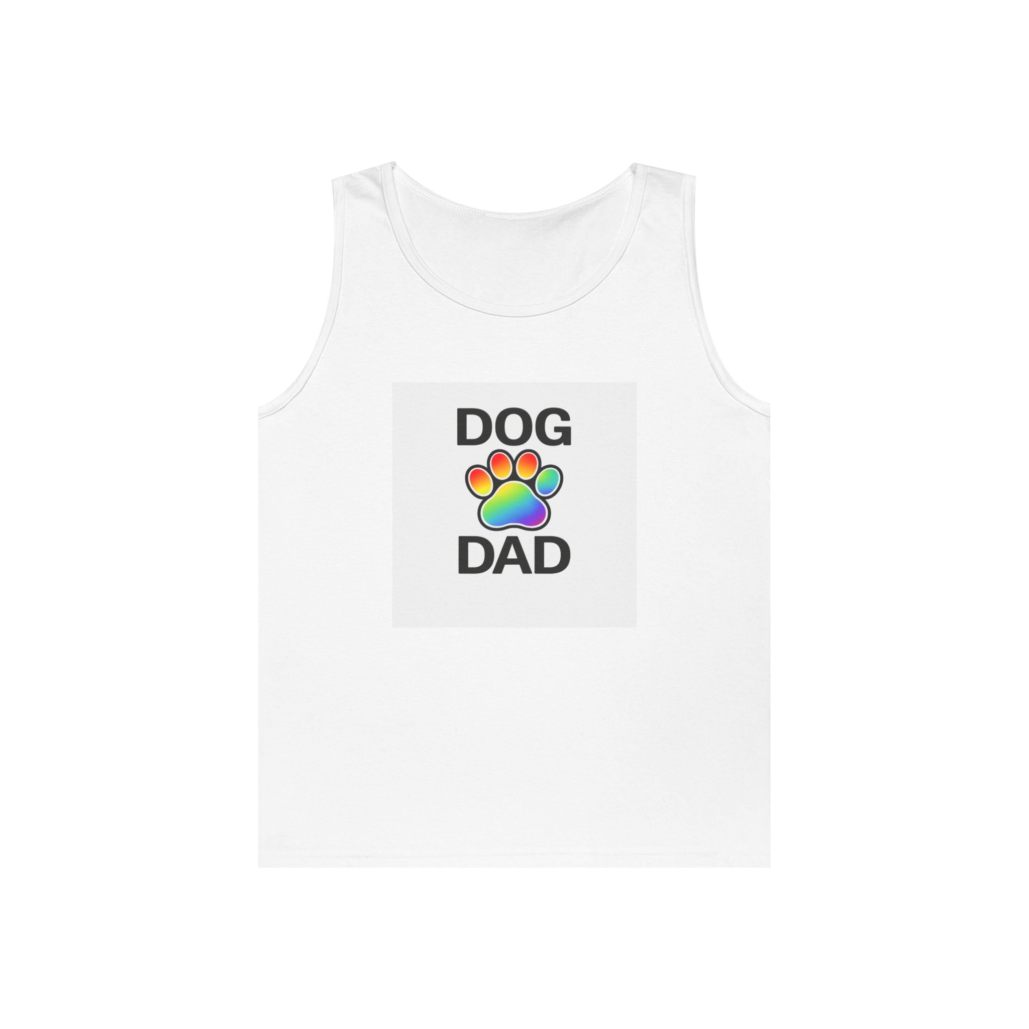 Pride Dog Dad Unisex Heavy Cotton Tank Top (9 Colors)