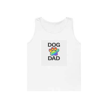 Pride Dog Dad Unisex Heavy Cotton Tank Top (9 Colors)
