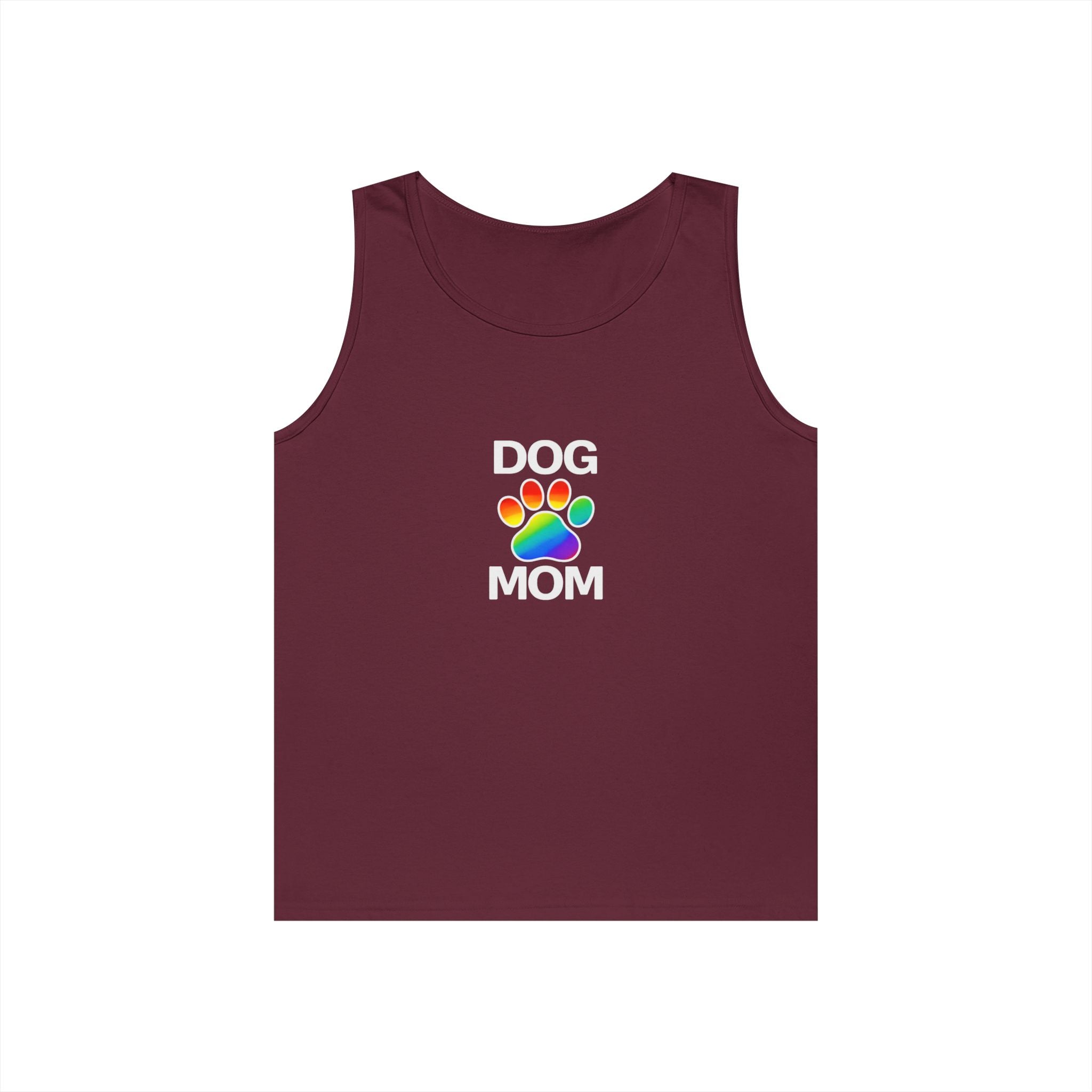 Pride Dog Mom Unisex Heavy Cotton Tank Top (9 Colors)