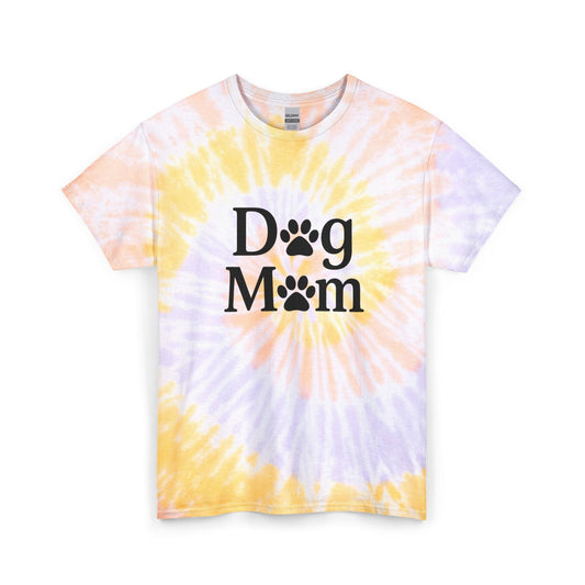 Dog Mom Spiral Tie Dye Tee Unisex Cotton T-Shirt Sizes Small - 2 XL (4 colors)