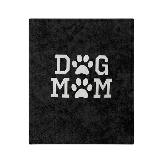 Dog Mom Cozy Fleece Throw