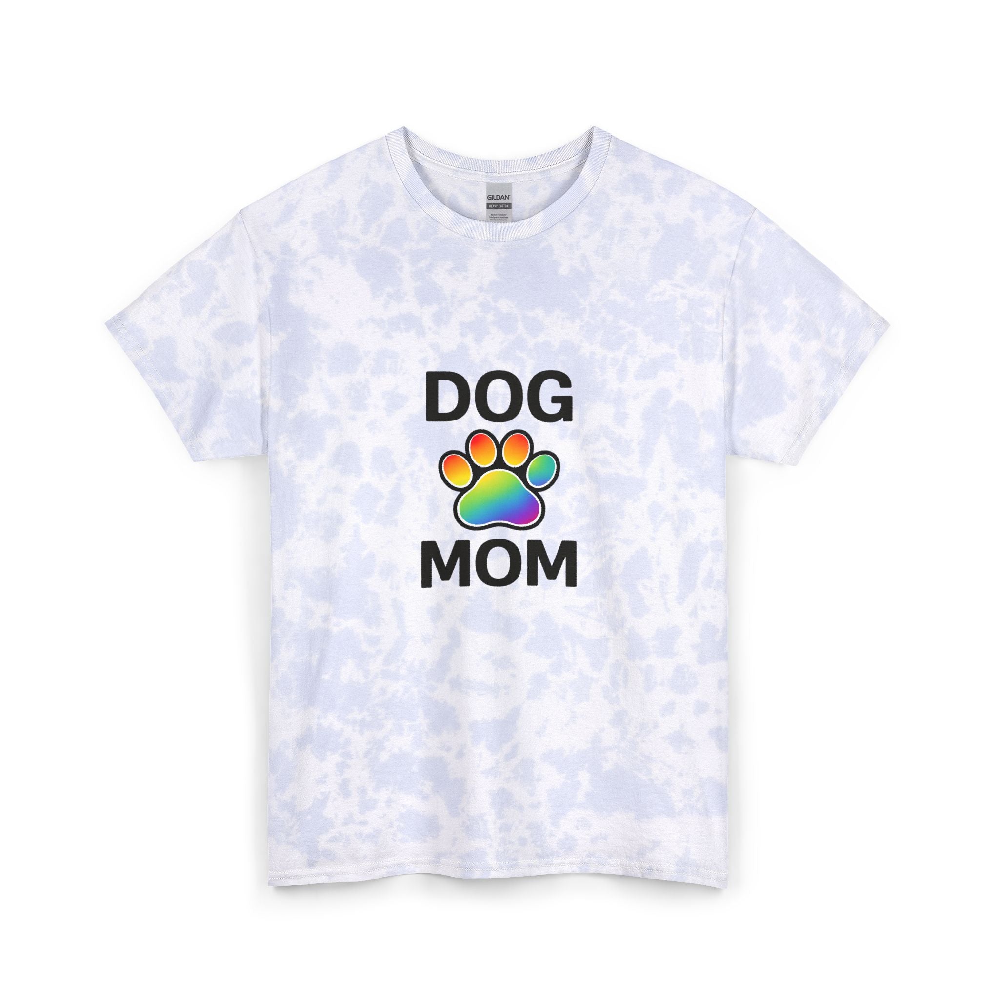 Pride Dog Mom Dyed Tee Unisex Cotton T-Shirt 3 sizes