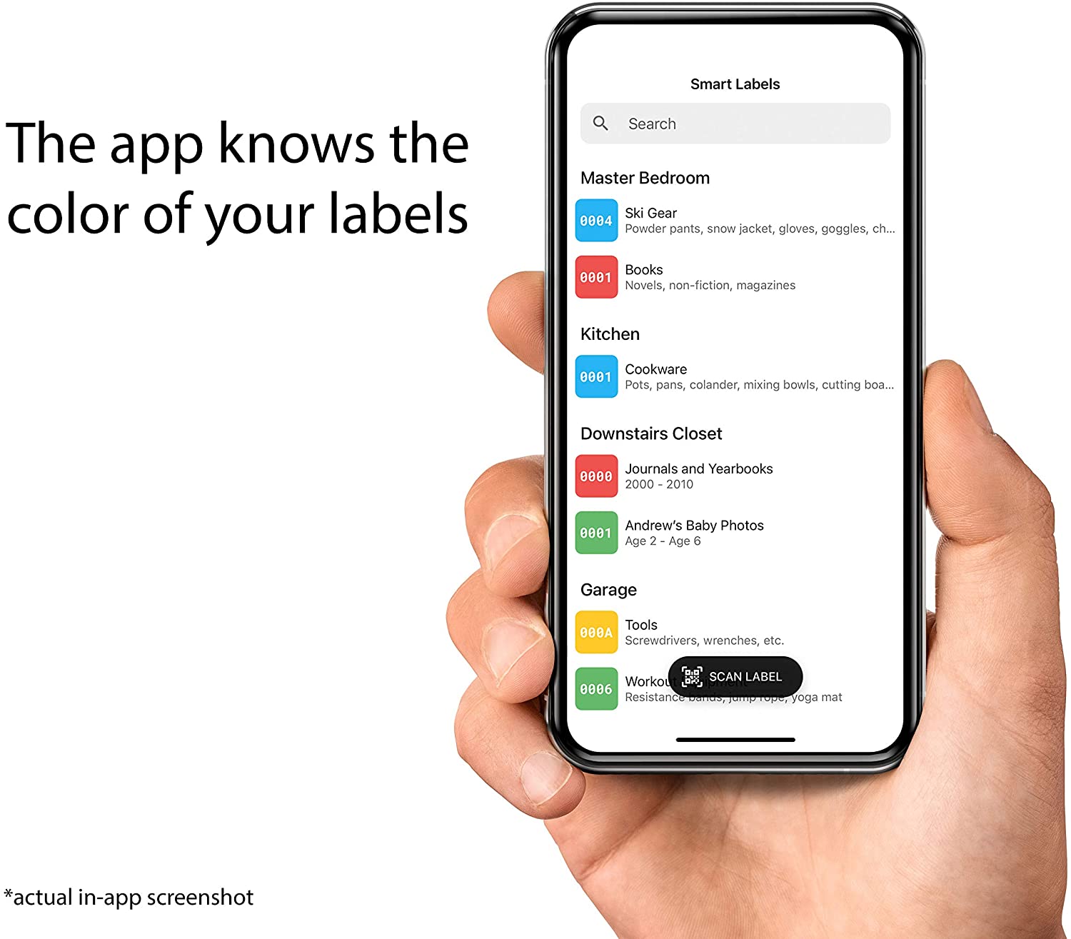 Smart Labels QR Code Stickers Pack of 48 (Neon) Made in USA - QR Code Labels for Storage & Inventory Tracking, Storage Unit Organization, App Stickers for Inventory Organization & Moving Supplies