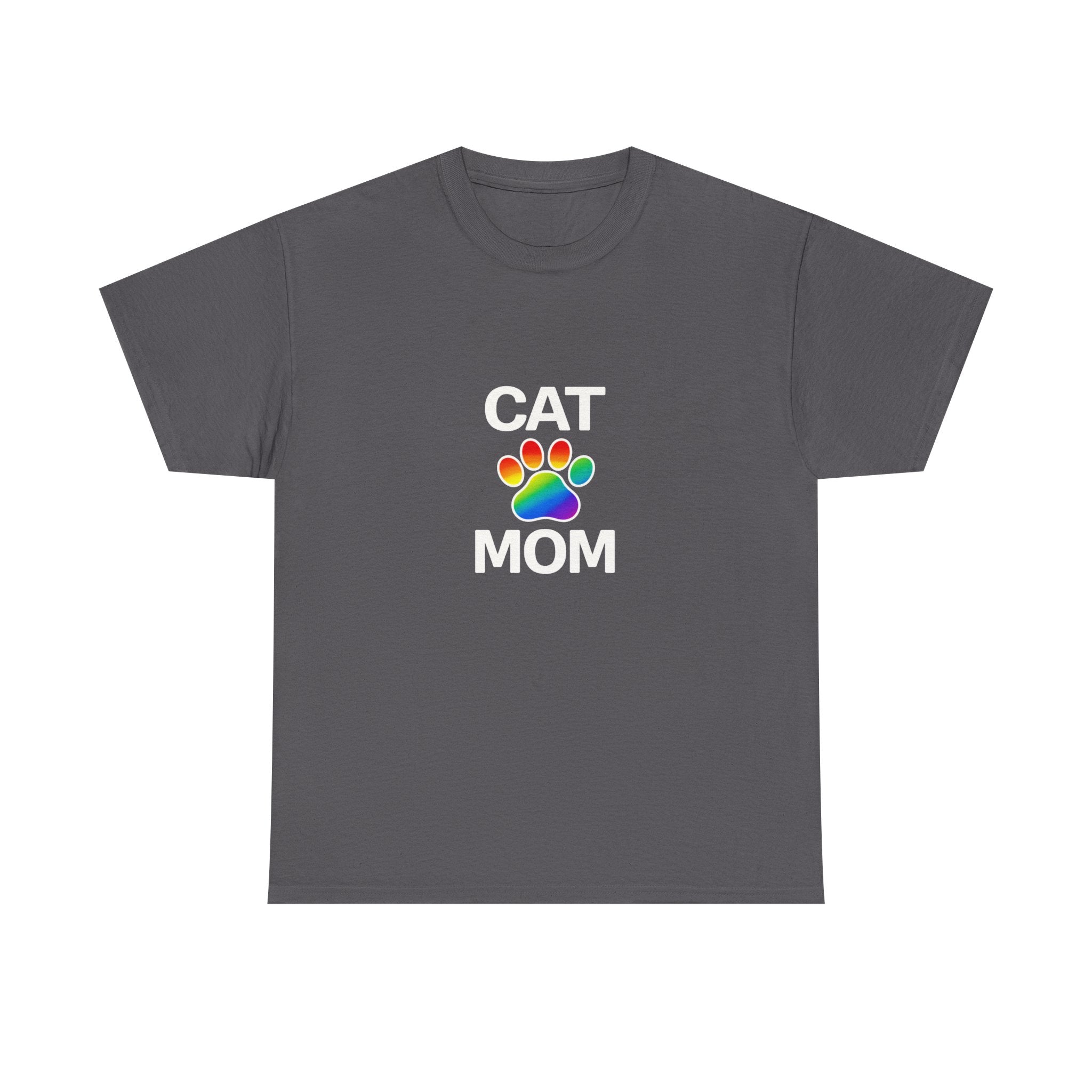 Pride Cat Mom Heavy Duty Unisex Tee Sizes Small - 5XL (11 colors)