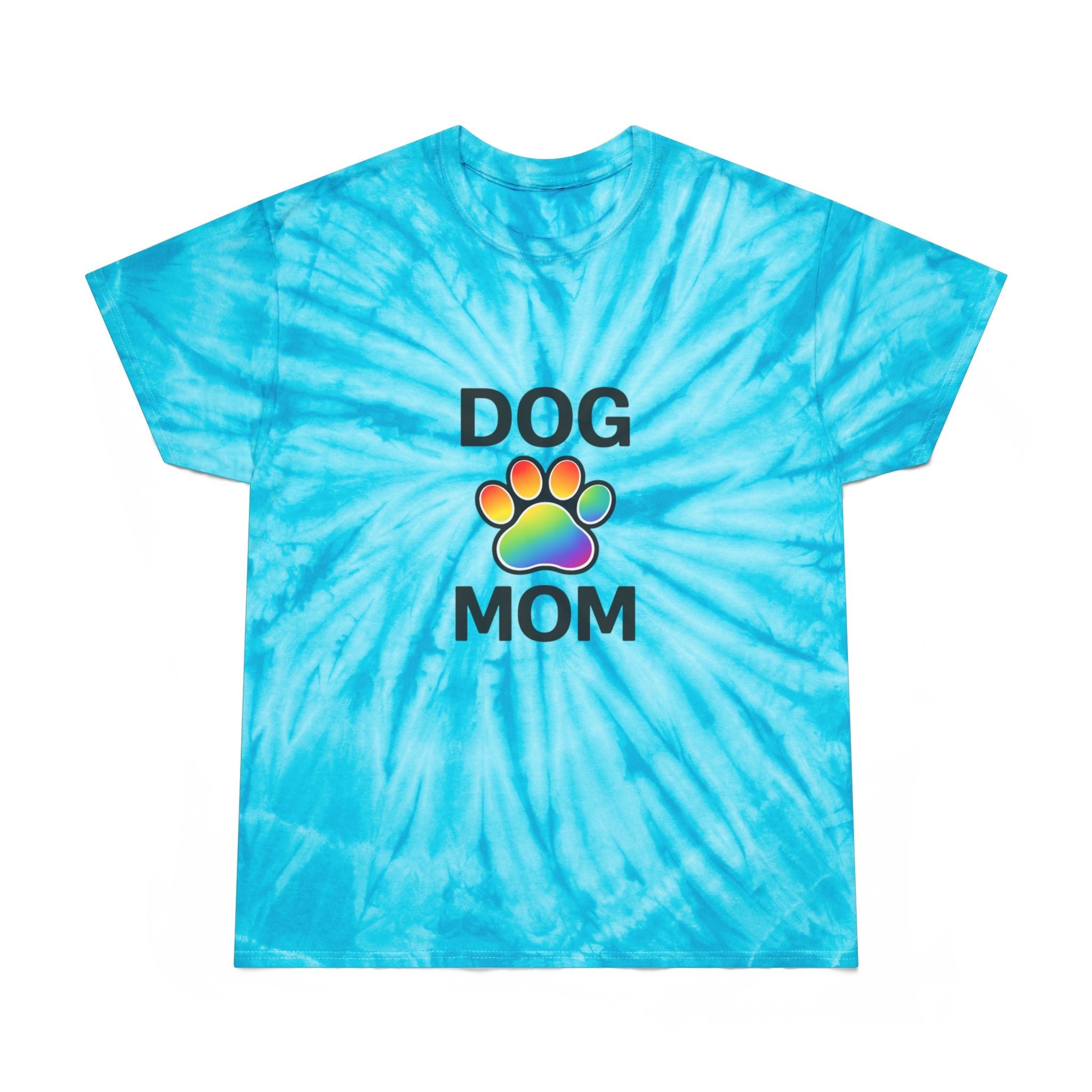 Pride Dog Mom Color Blast Tie-Dye Tee Sizes Small - 2XL (3 colors)