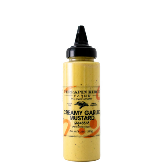 Creamy Garlic Mustard Garnishing Squeeze - 8.25 oz