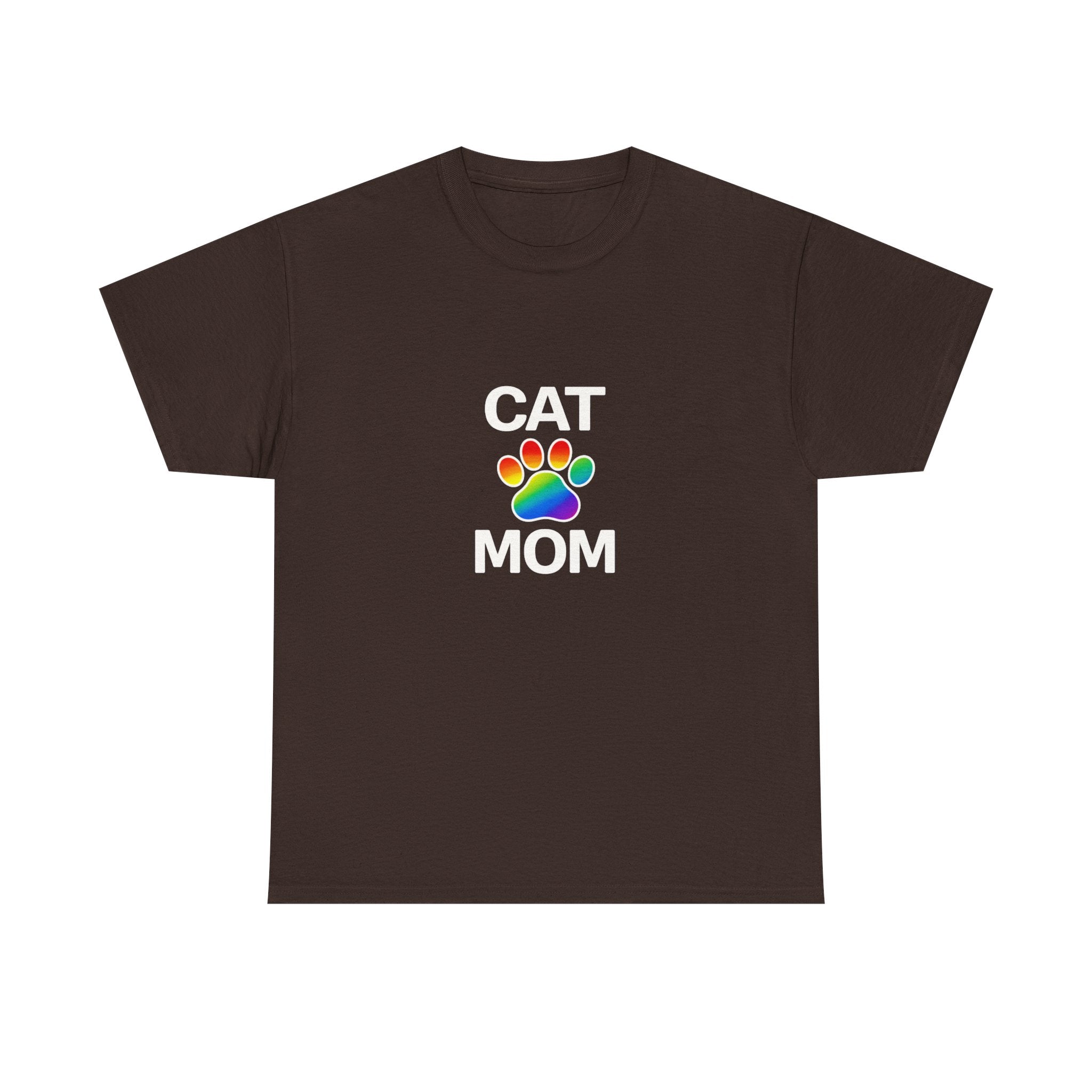 Pride Cat Mom Heavy Duty Unisex Tee Sizes Small - 5XL (11 colors)