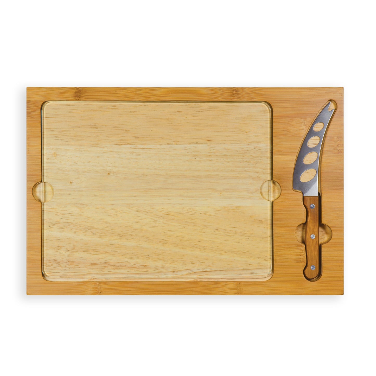 Icon Glass Top Cutting Board & Knife Set