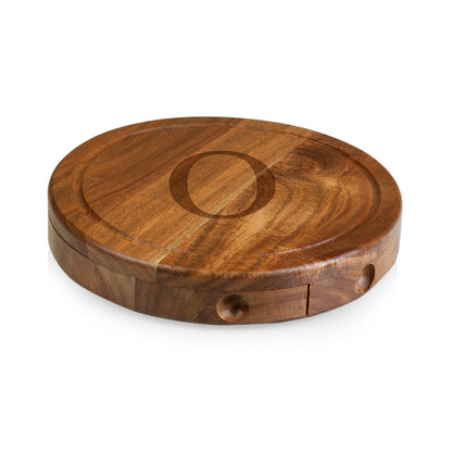 Monogram - Acacia Brie Cheese Cutting Board & Tools Set