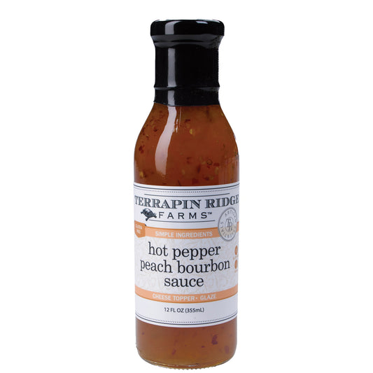 Hot Pepper Peach Bourbon Sauce