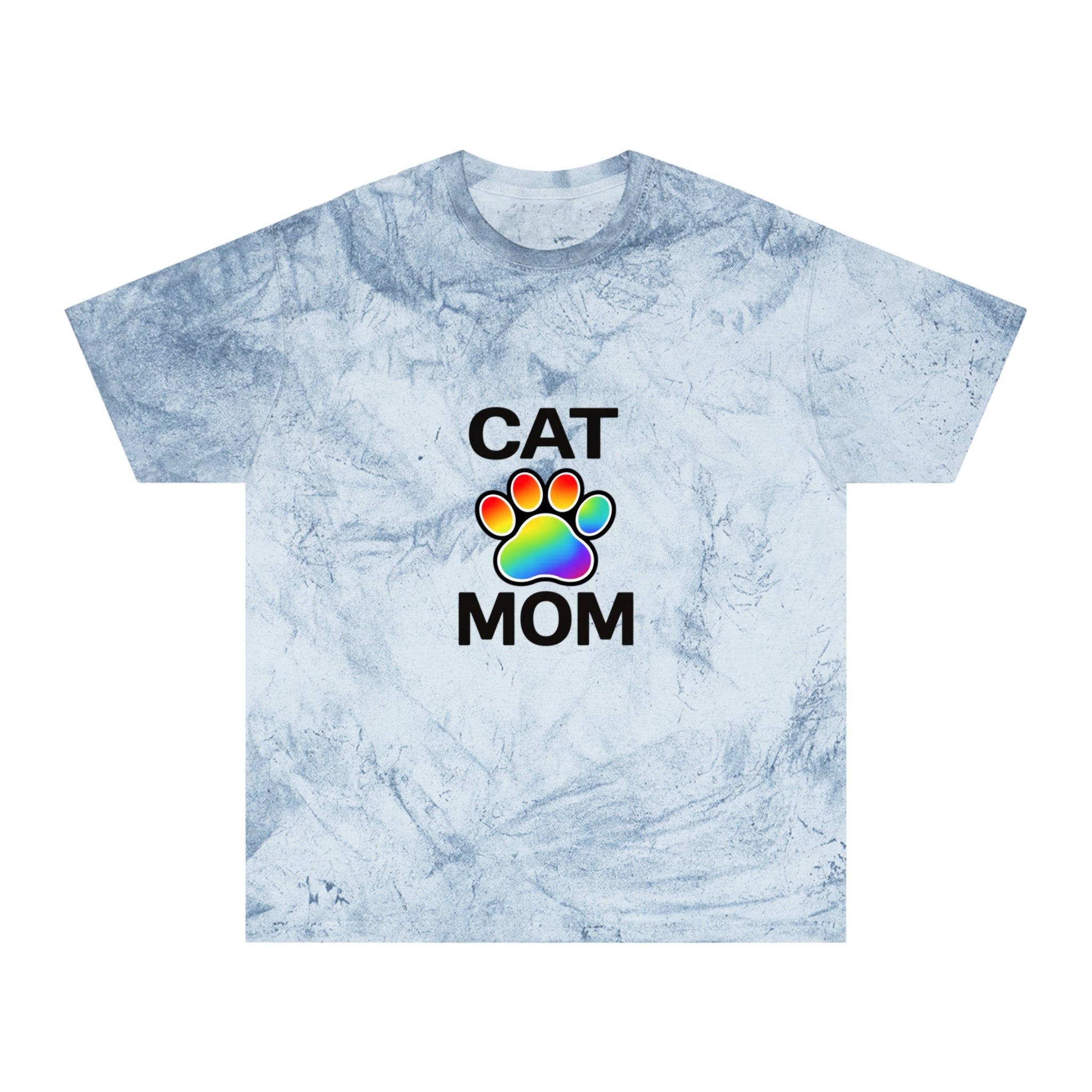 Pride Color Blast Cat Mom Tee Sizes Small - 3XL (4 Colors)