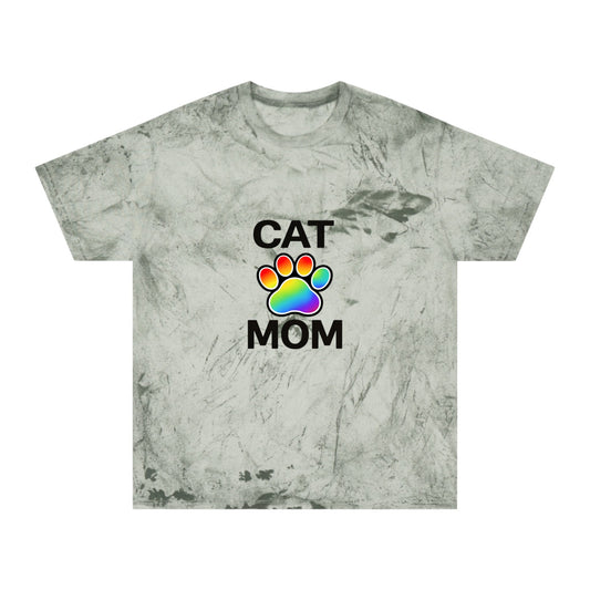 Pride Color Blast Cat Mom Tee Sizes Small - 3XL (4 Colors)