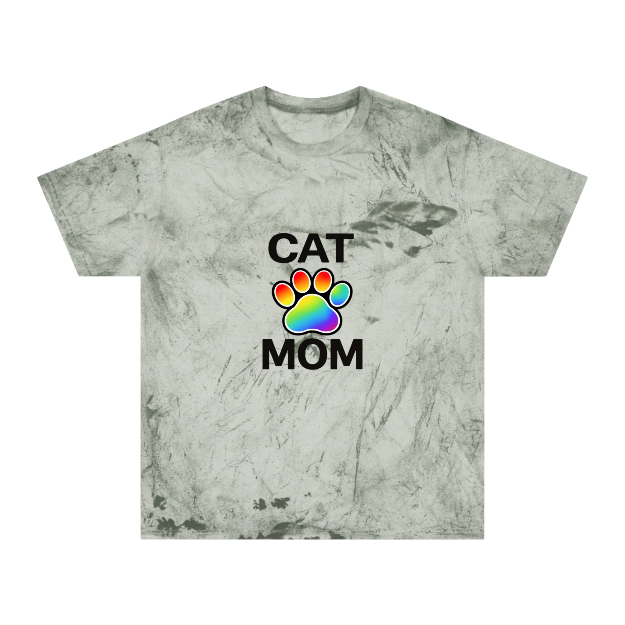 Pride Color Blast Cat Mom Tee Sizes Small - 3XL (4 Colors)
