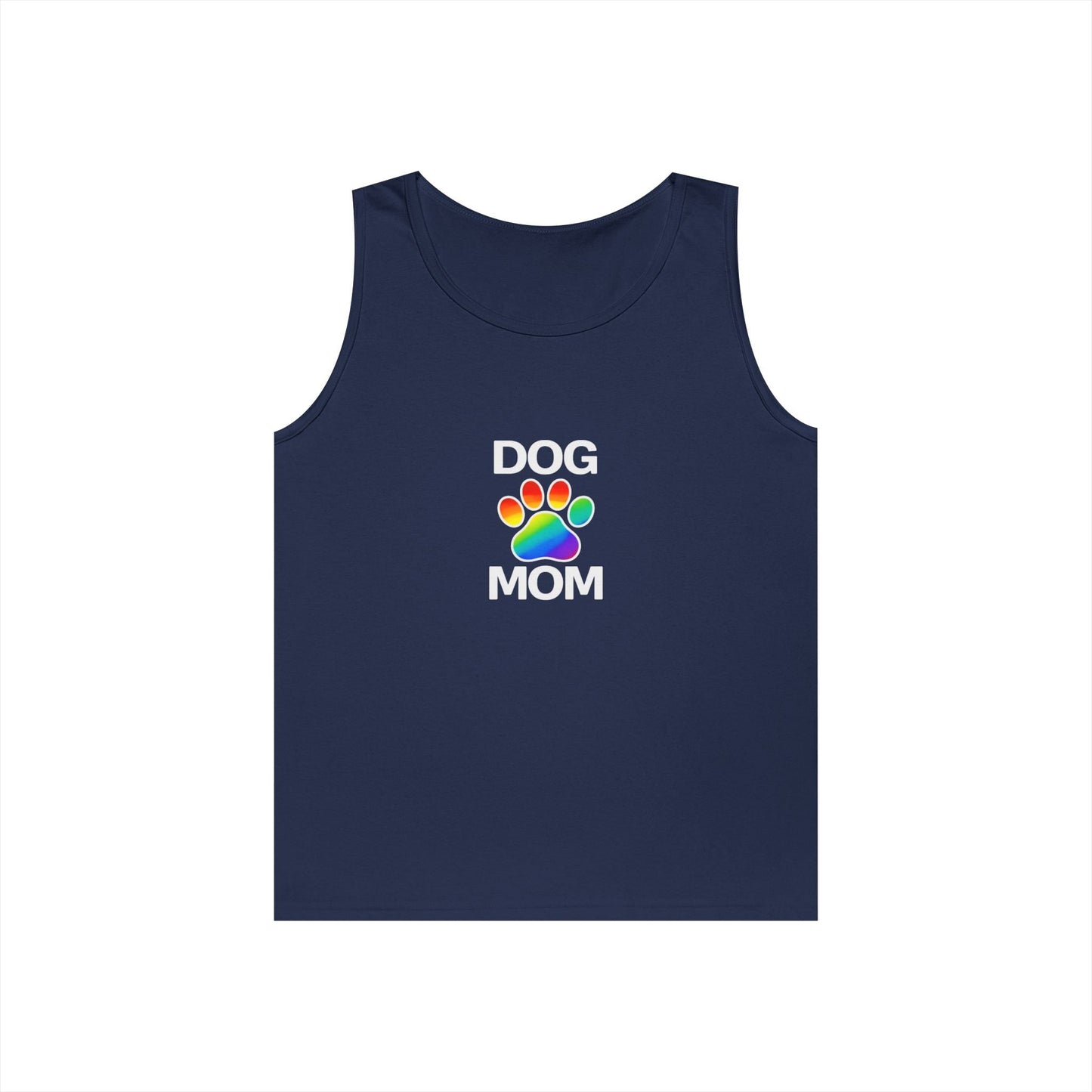 Pride Dog Mom Unisex Heavy Cotton Tank Top (9 Colors)