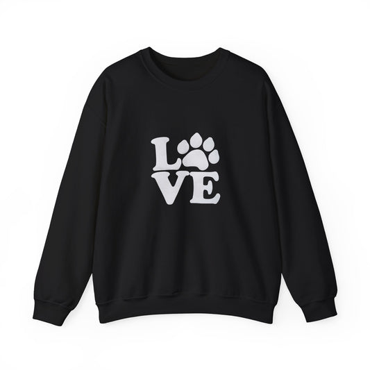 Love Paw Print Sweatshirt Sizes Small - 4XL (8 colors)