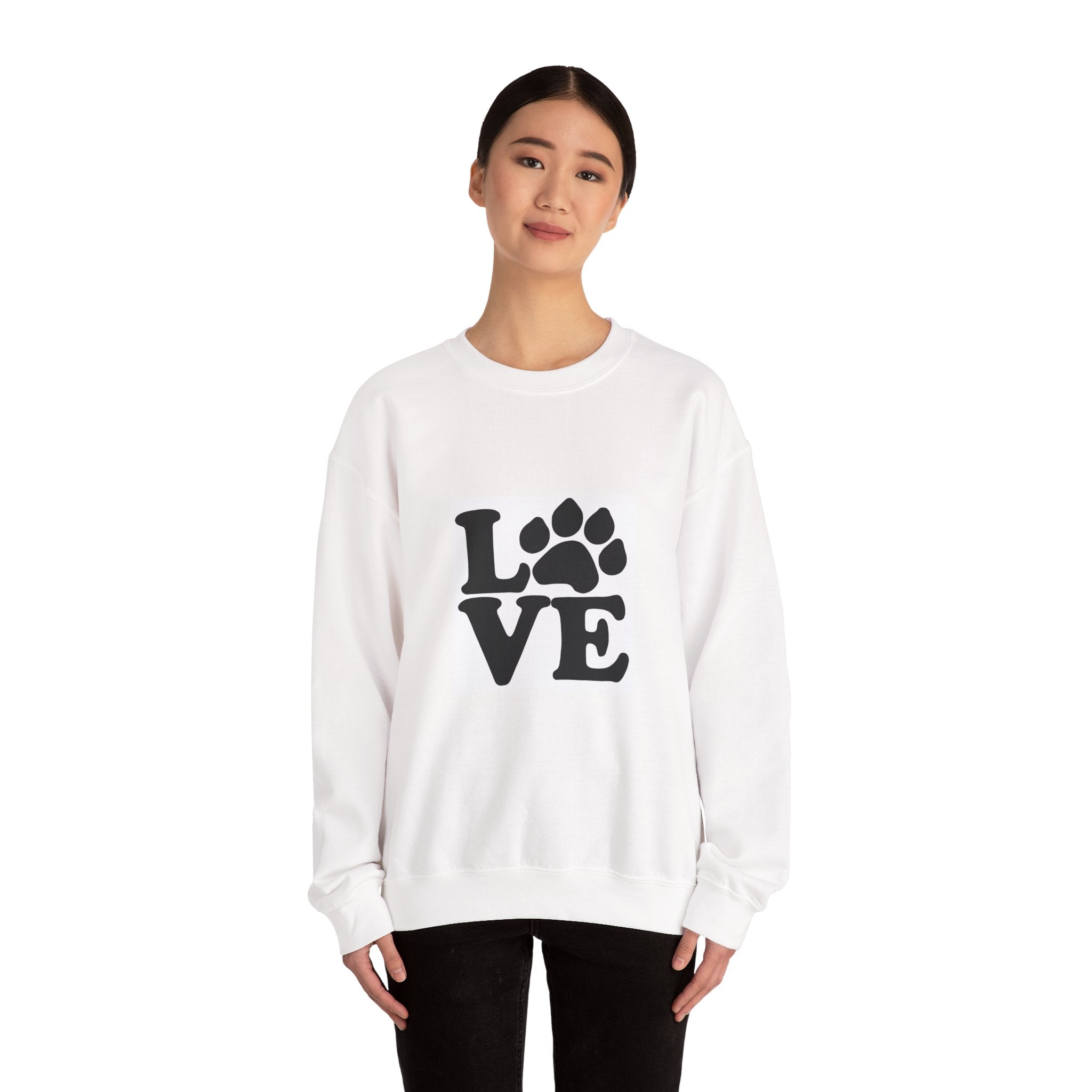 Love Paw Print Sweatshirt Sizes Small - 4XL (8 colors)