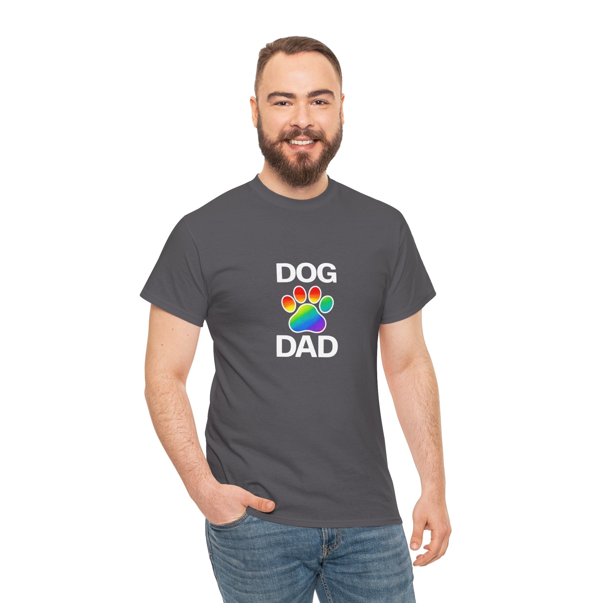 Pride Dog Dad Heavy Duty Unisex Tee Sizes Small - 5XL (11 colors)