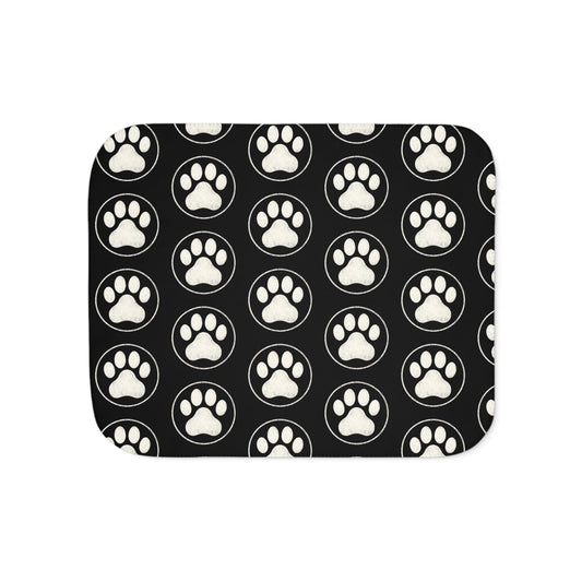 Cozy Sherpa Paw Blanket