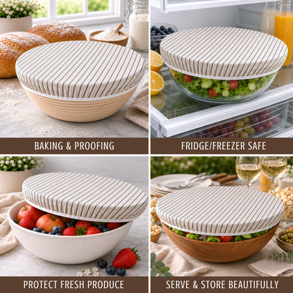 Reusable Beeswax Bowl Covers for Bread Proofing, XL-12"