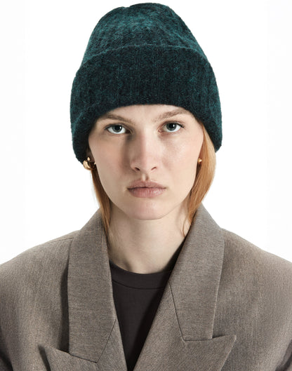 Alpaca Chunky Wool Rib Beanie