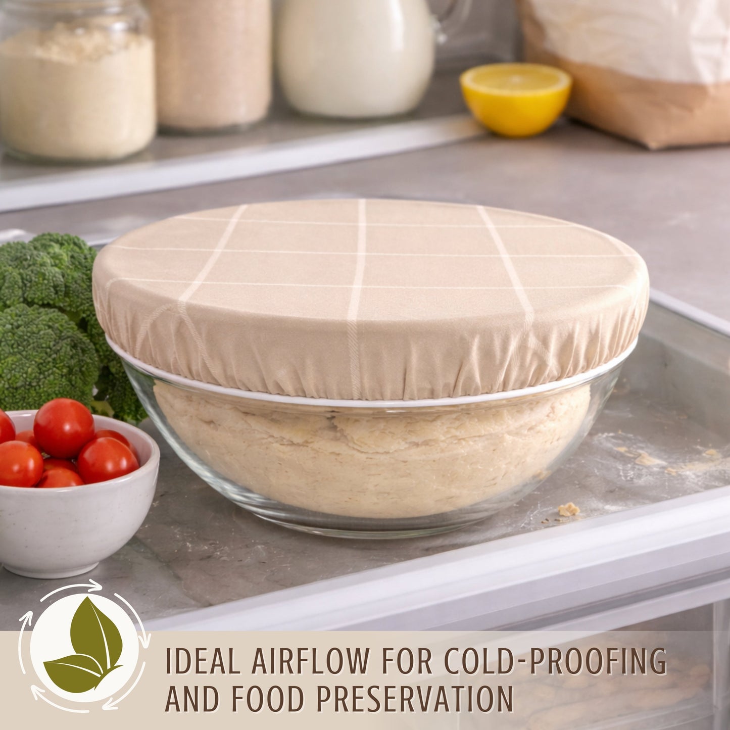 Reusable Beeswax Bowl Covers for Bread Proofing