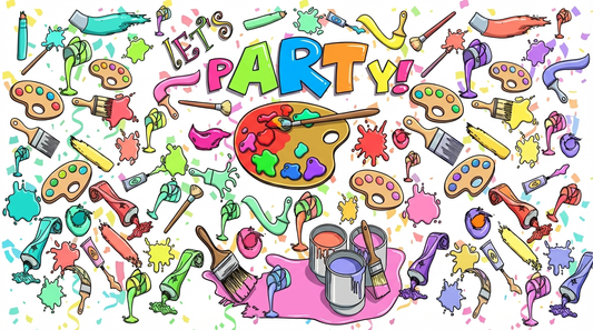 Art Party Coloring Tablecloth