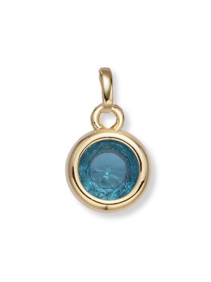 Bezel Birthstone Clip Charm