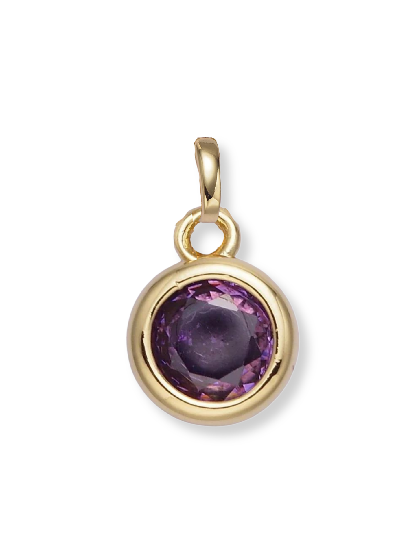 Bezel Birthstone Clip Charm