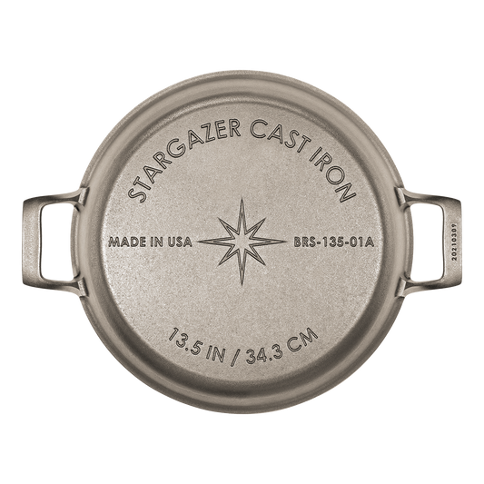 Stargazer Cast Iron 13.5" Braiser and Lid