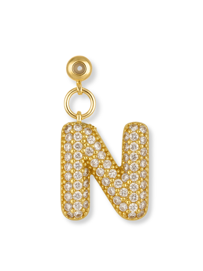 Bubble Letter Grip Charm