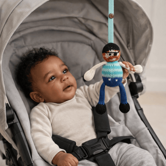 knit stroller toy | jack the sailor