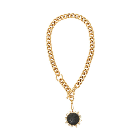 Odyssey Necklace Black Gold