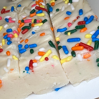 Handmade Cake Batter Fudge with Sprinkles | Meem's Fudge Shoppe