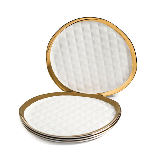 QUILTED DINNER PLATES SET OF 4