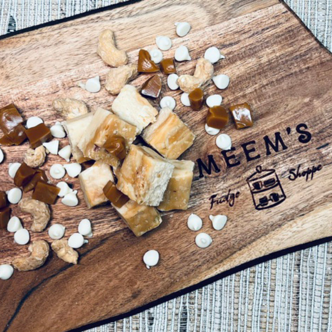 Handmade Salted Caramel Cashew Fudge | Meem's Fudge Shoppe