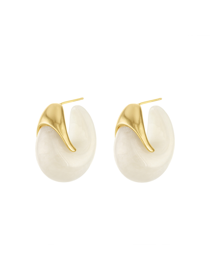 Casey Retro Hoop Earring