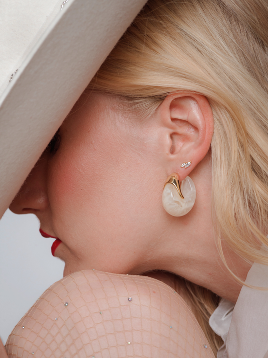 Casey Retro Hoop Earring