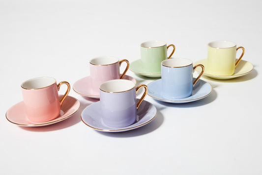2.5oz Cup & Saucer (Set of 6)