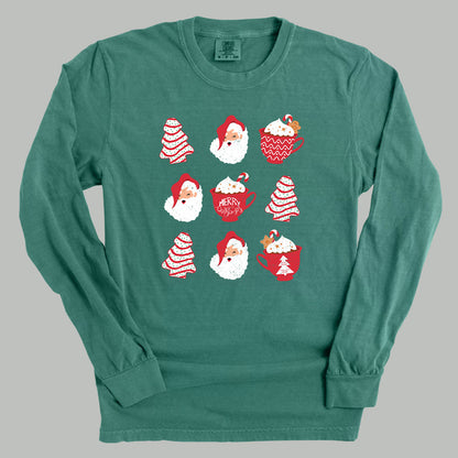 Christmas Tree Cake Santa
