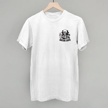 Staying Alive Coffee Skeleton (Left Chest)