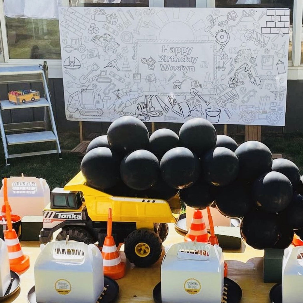 Construction Coloring Tablecloth