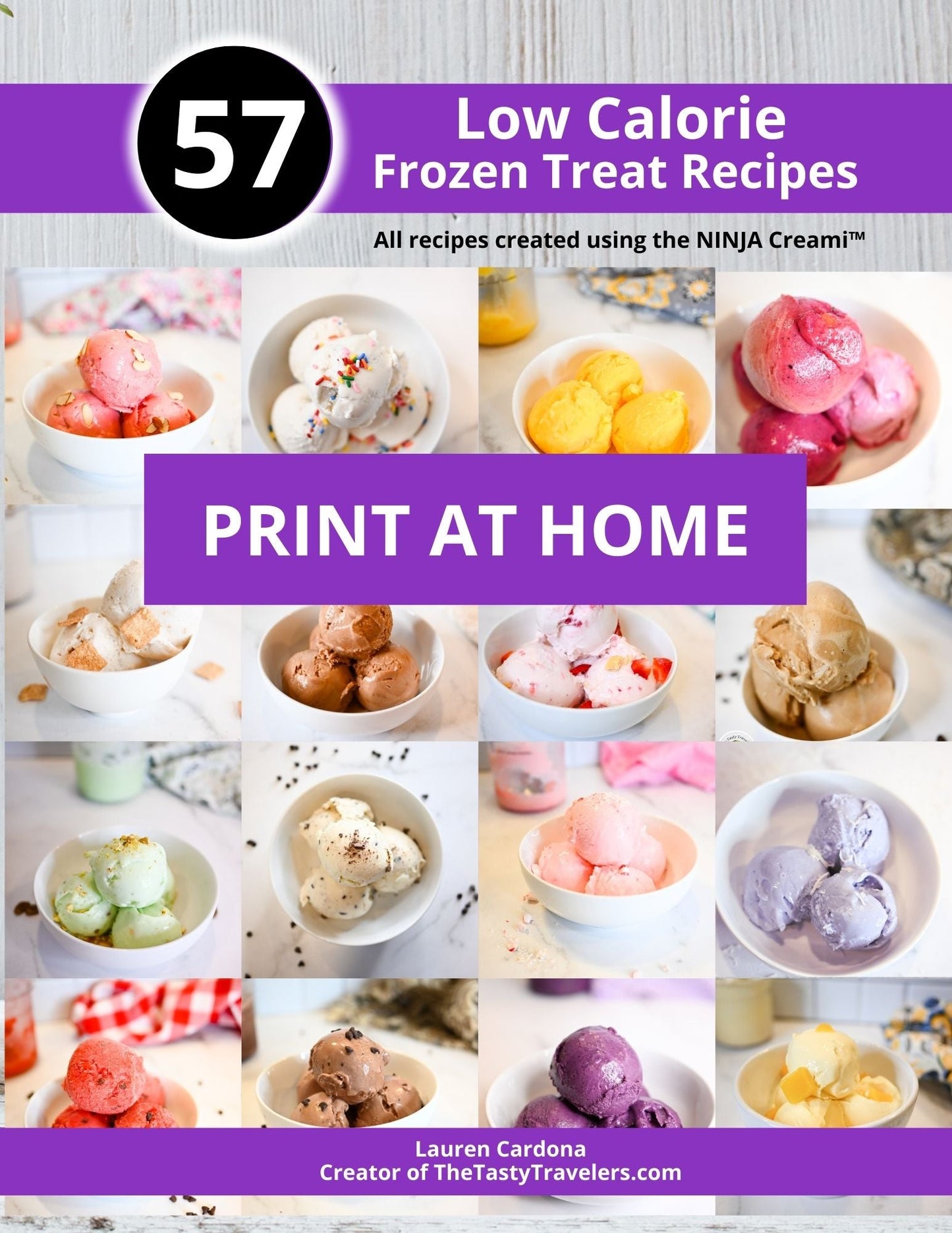 57 Low Calorie Ninja Creami Recipes-Print at Home Download
