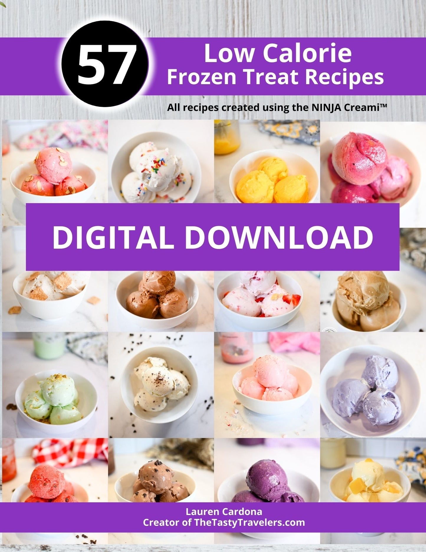 57 Low Calorie Ninja Creami Recipes-Digital Download
