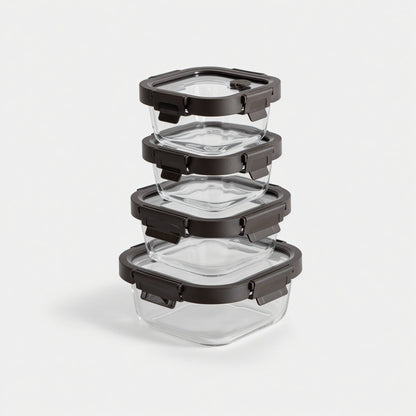 Square Glass Container Set