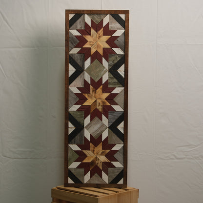 Amish-Made Barn Quilt Banner | 10.5 × 30 in