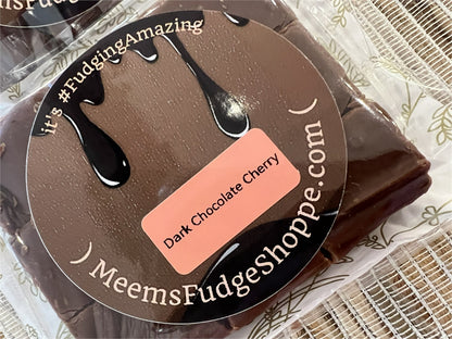 Handmade Dark Chocolate Cherry Fudge | Meem's Fudge Shoppe