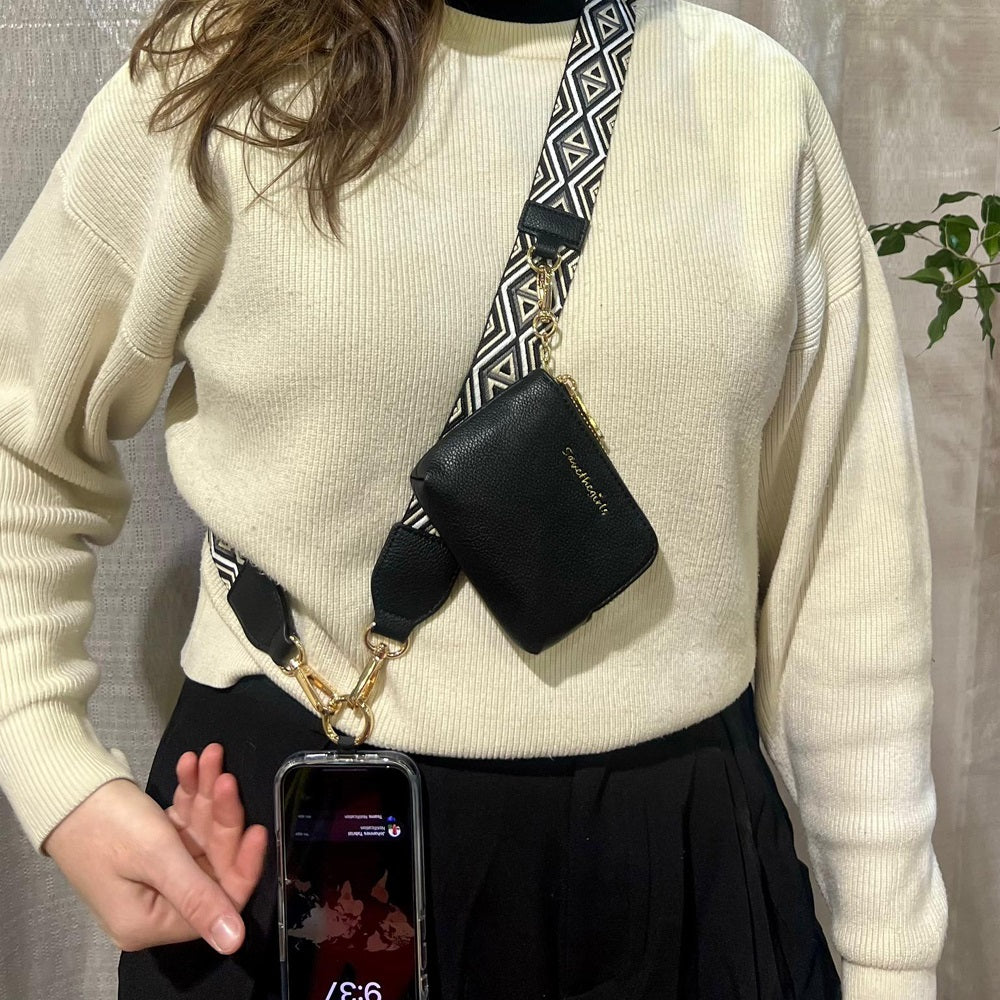 Clip & Go Strap w/RFID Pouch Diamond Pattern