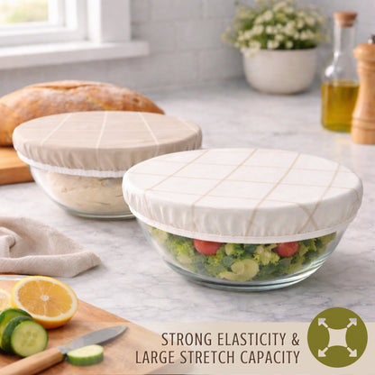 Reusable Beeswax Bowl Covers for Bread Proofing
