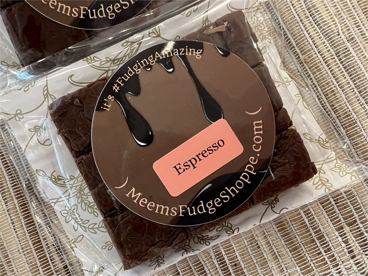 Handmade Espresso Dark Chocolate Fudge | Meem's Fudge Shoppe